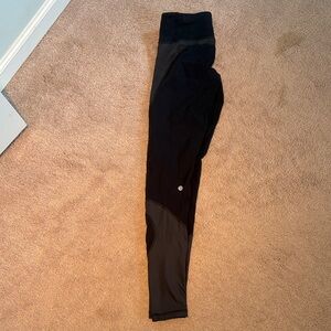 lululemon athletica Black and Gray Leggings